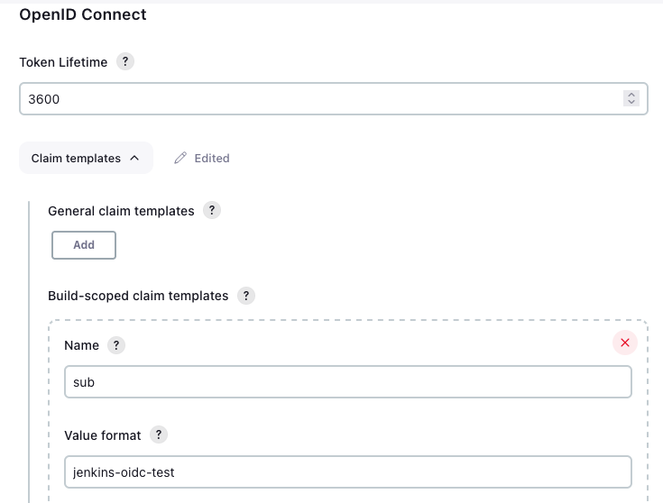 Jenkins OpenID Connect configuration